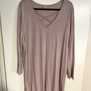 Long Criss Cross Tunic